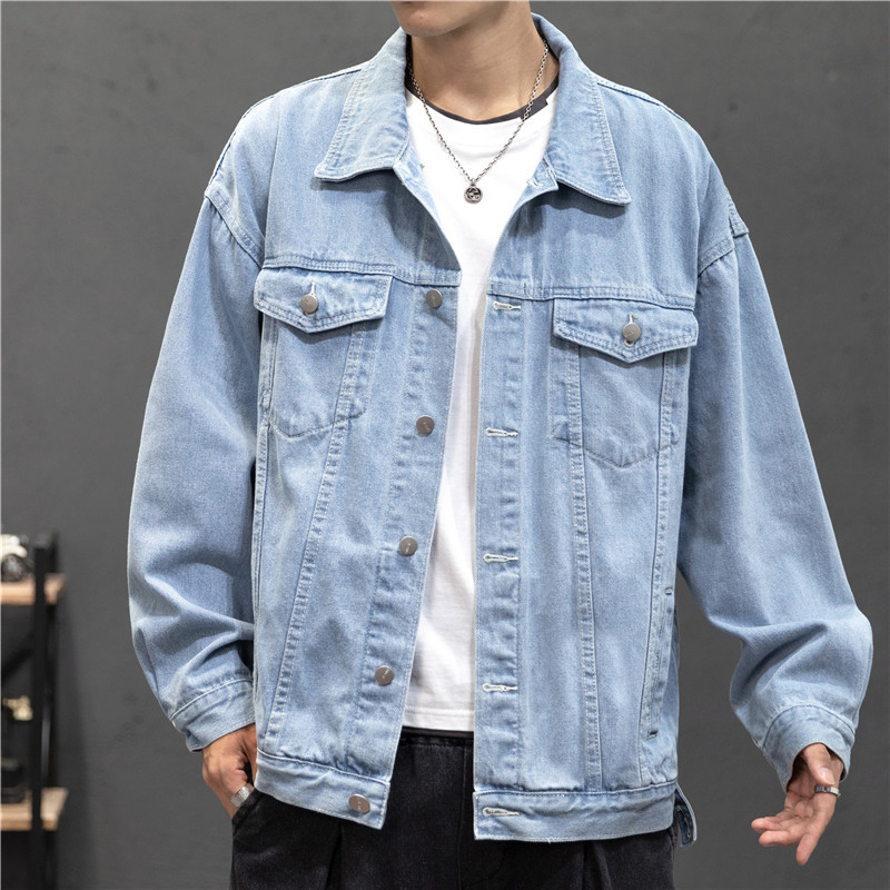 Men'S Fashion Overalls - Nieuwe Denim Jasje Mannen Vintage Jean