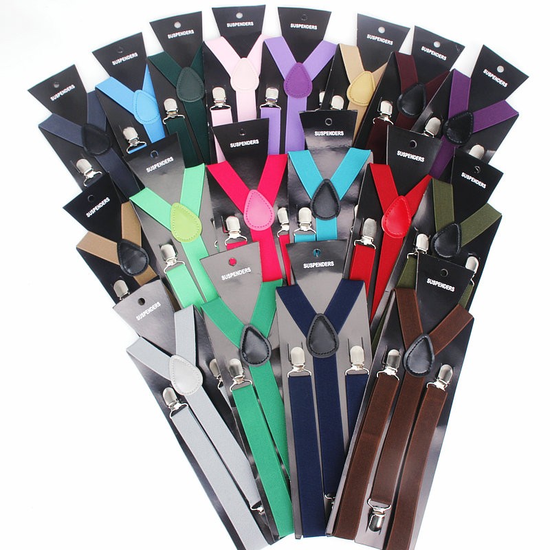 Suspenders Clip Men - Hot Koop Elastische Lederen Bretels Mannen