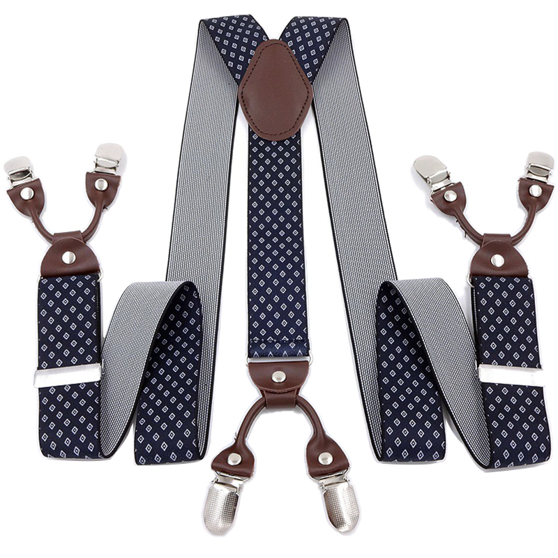 Suspenders Clip Men - Vintage Bretels voor Mannen Zware Grote