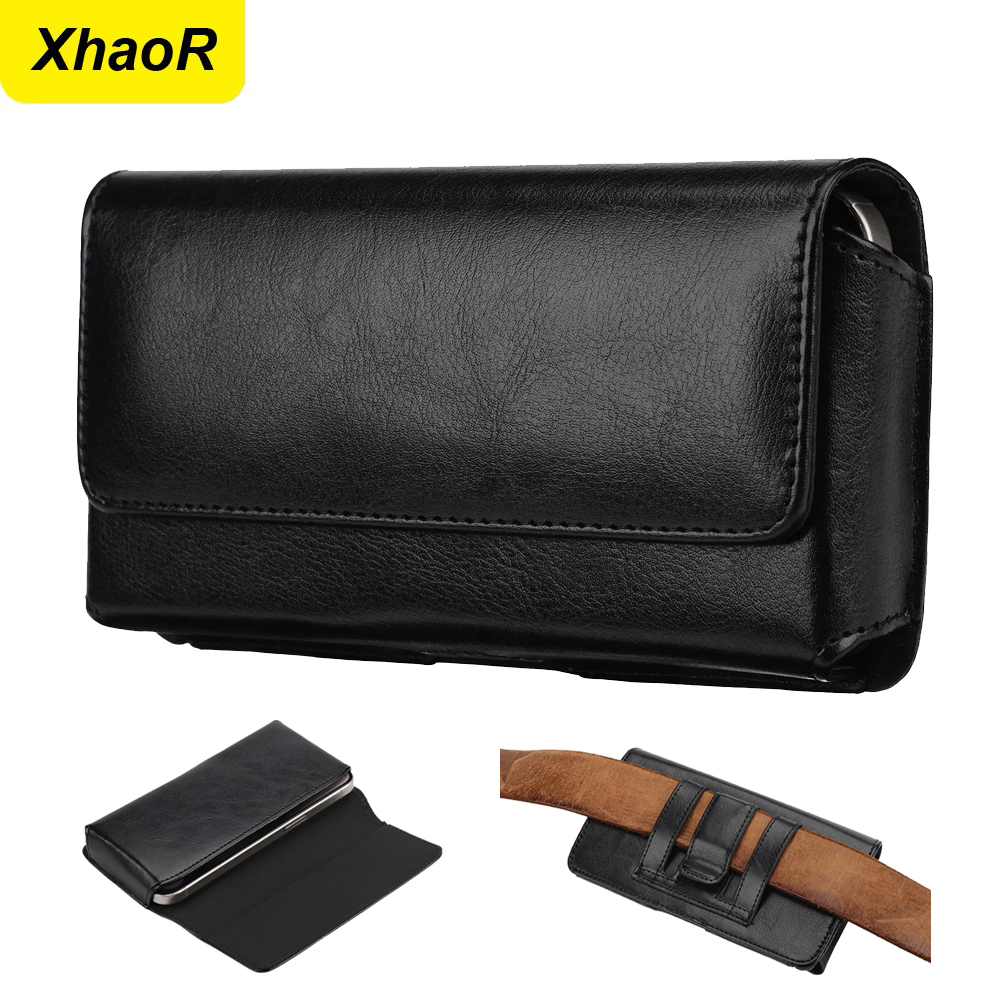 Belt Mens Fashion - Universele lederen riemclip tas hoesje voor