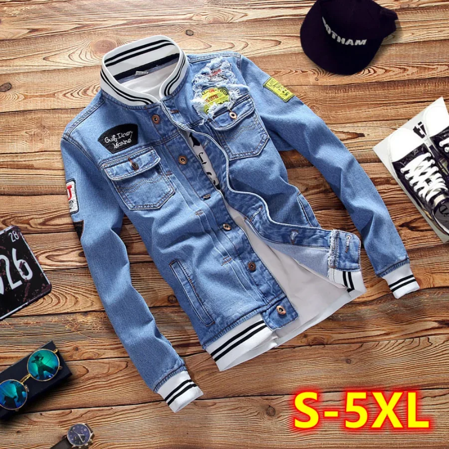 Men'S Fashion Overalls - Nieuwe 2026 Heren Denim Jassen Mode