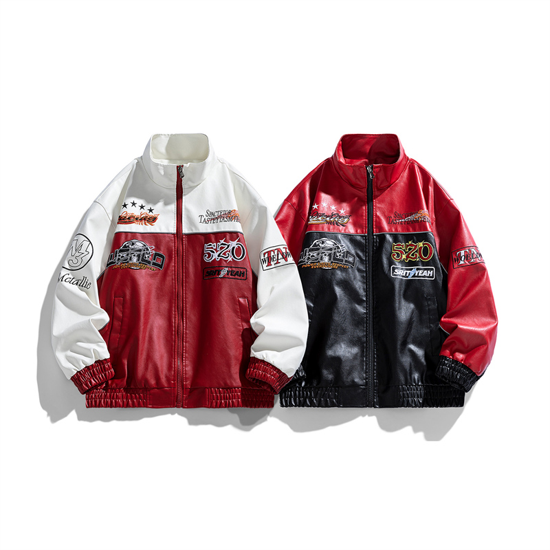 Men'S Fashion Leather Jacket - Trend knappe winter outdoor vrije tijd