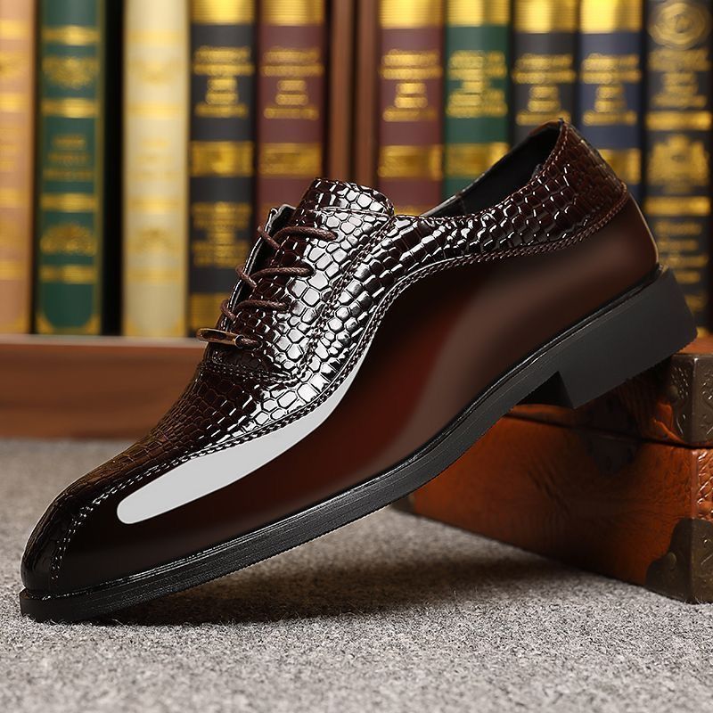 Mens Fashion Dress - Heren glanzende lakleren schoenen in Britse