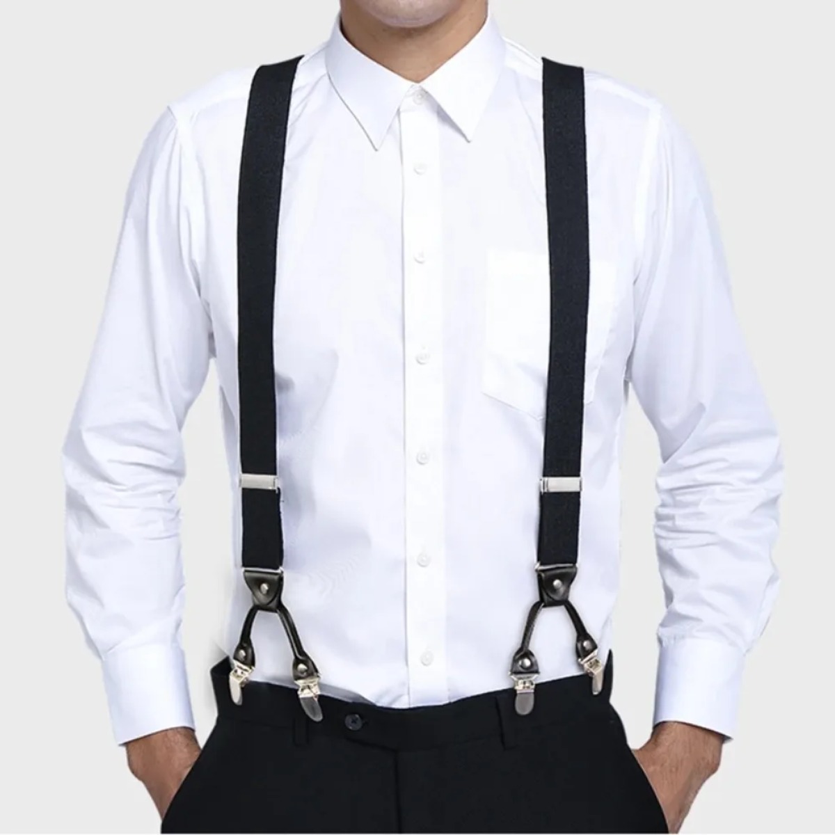 Suspenders Clip Men - Mode-suspensies voor heren, heavy duty, grote