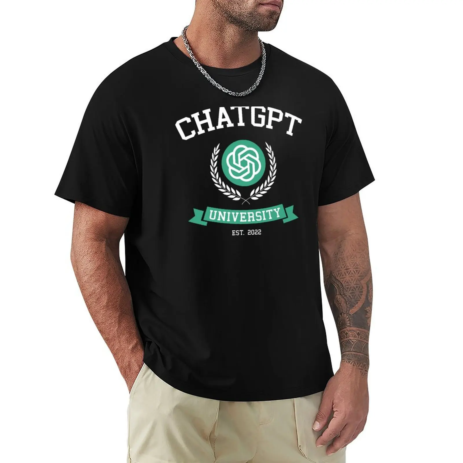 Men'S Fashion University - Chatgpt University-Grappig T-Shirt Cadeau Idee Chatgpt