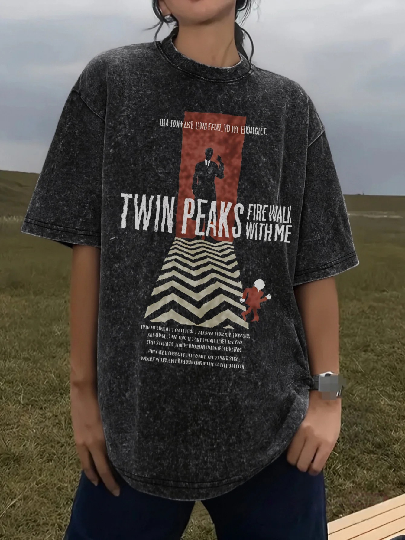 Poster Men Fashion - Twin Peaks TV Show Gewassen Oversized