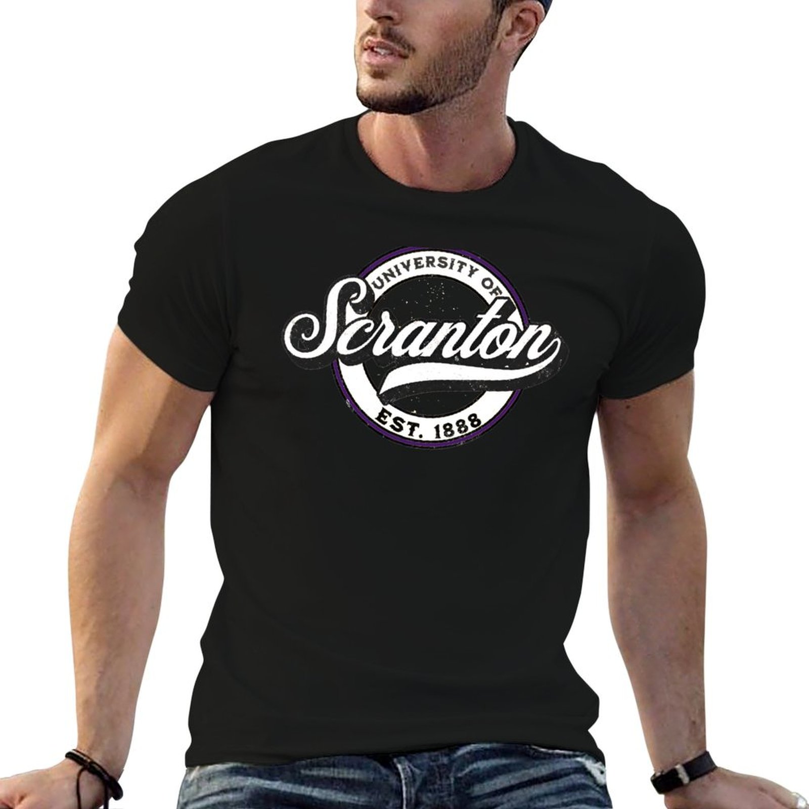 Men'S Fashion University - Universiteit van Scranton T-shirt met modieus
