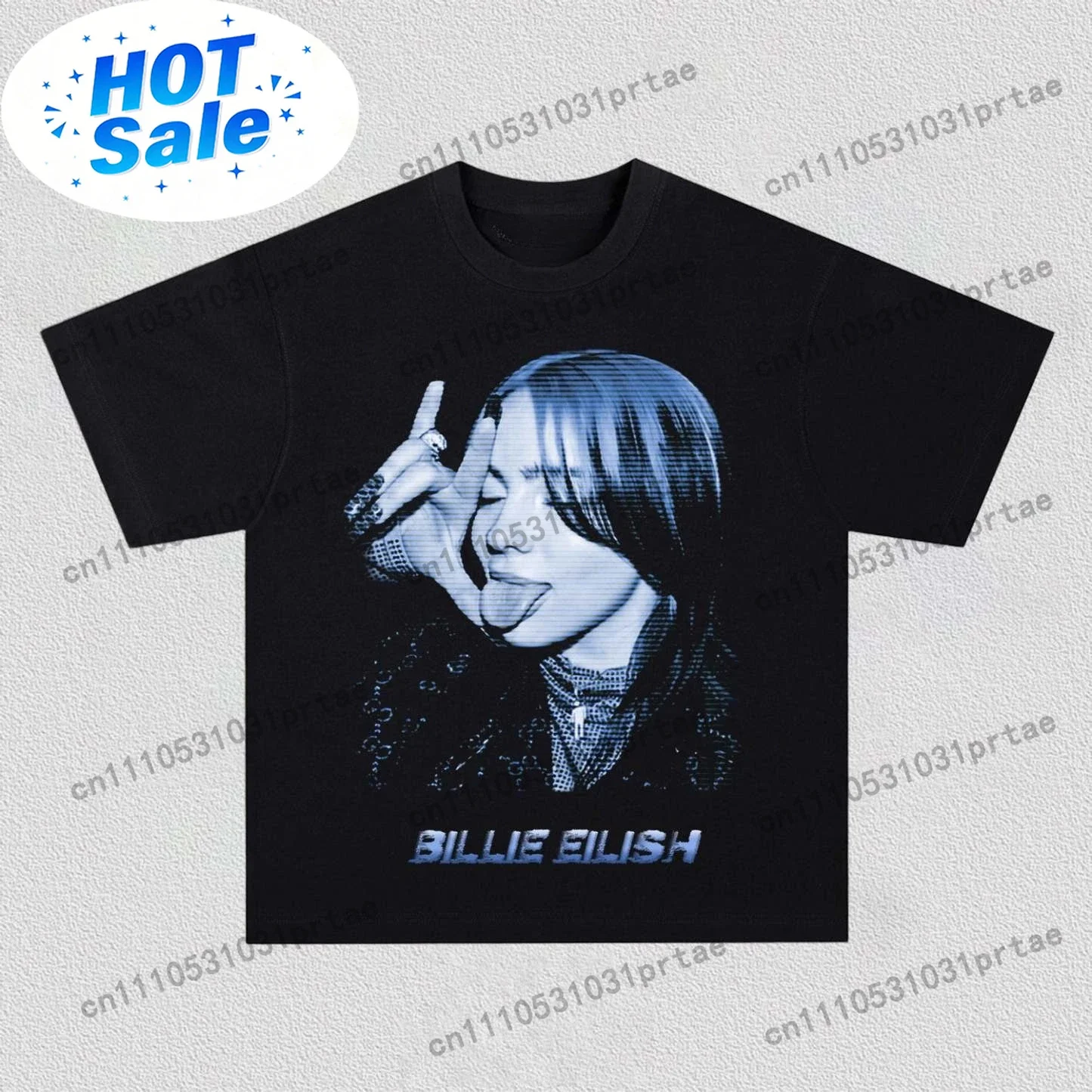 Poster Men Fashion - Billie Eilish Poster Grafische Print T-shirt