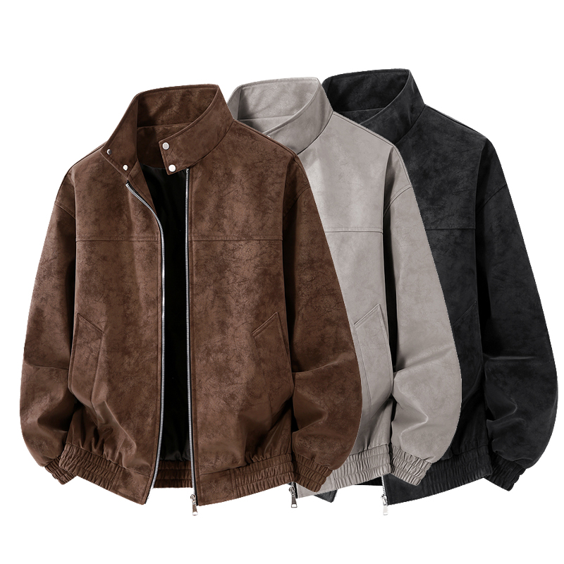 Men'S Fashion Leather Jacket - Lente Herfst Winter Hot-sale Tie-dye Herenjas