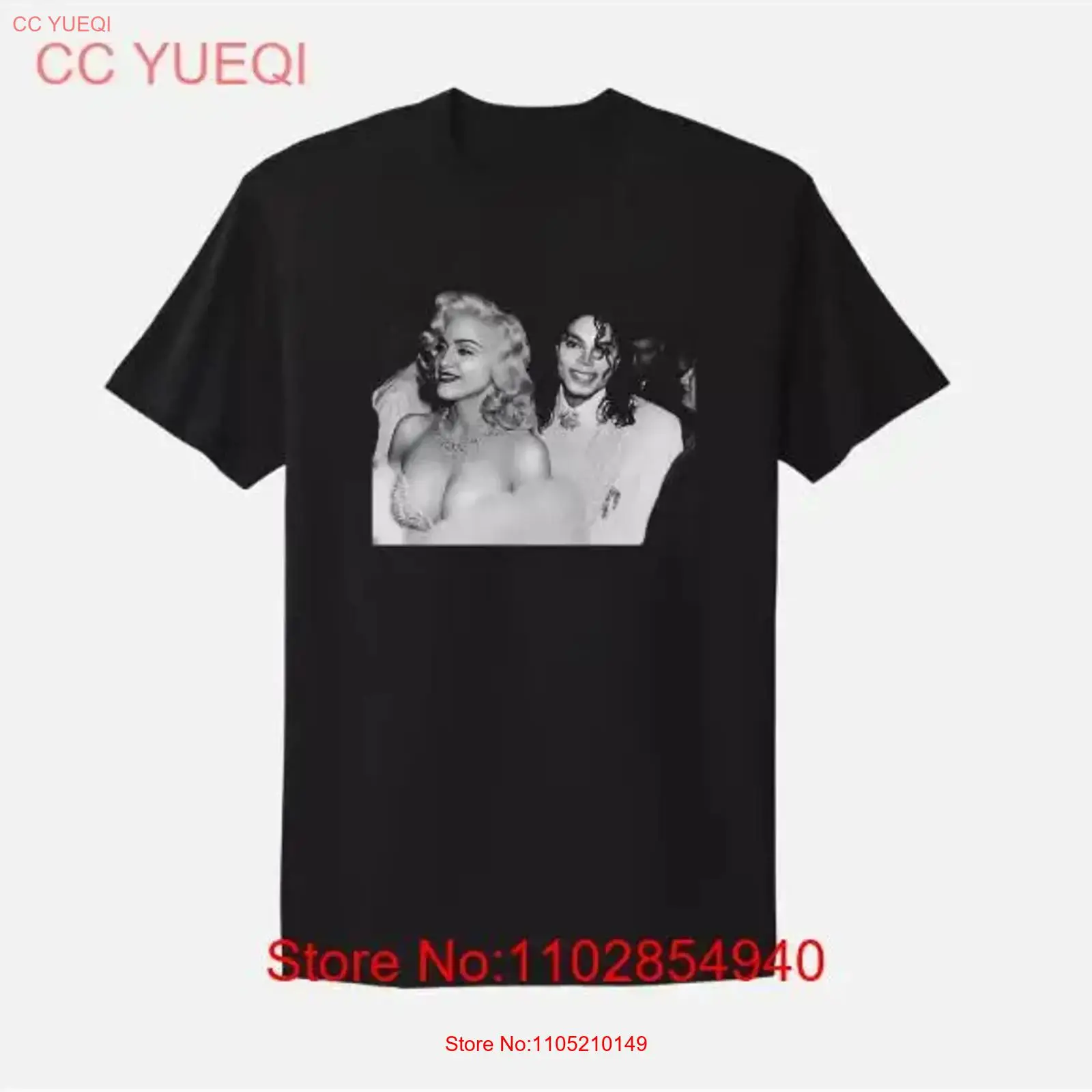 Poster Men Fashion - Madonna en Michael Jackson T-shirt Poster