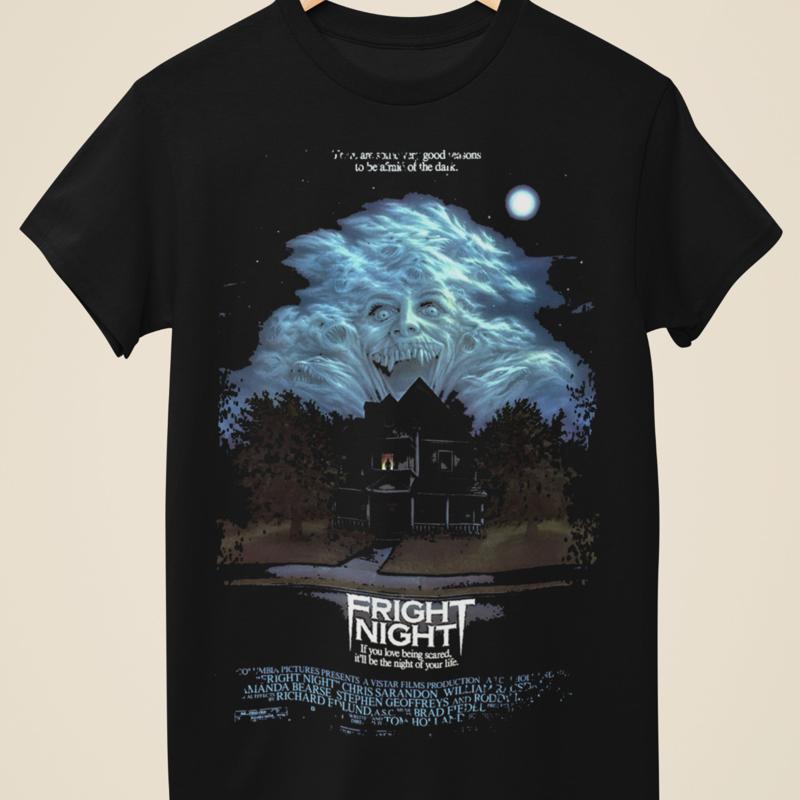 Poster Men Fashion - Fright Night filmposter geïnspireerd Unisex zwart