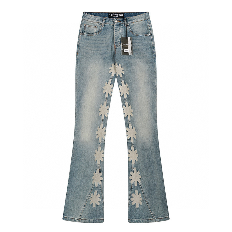 Men'S Fashion Jeans And Boots - Eenvoudig zwaar borduurwerk Hoge kwaliteit Vintage