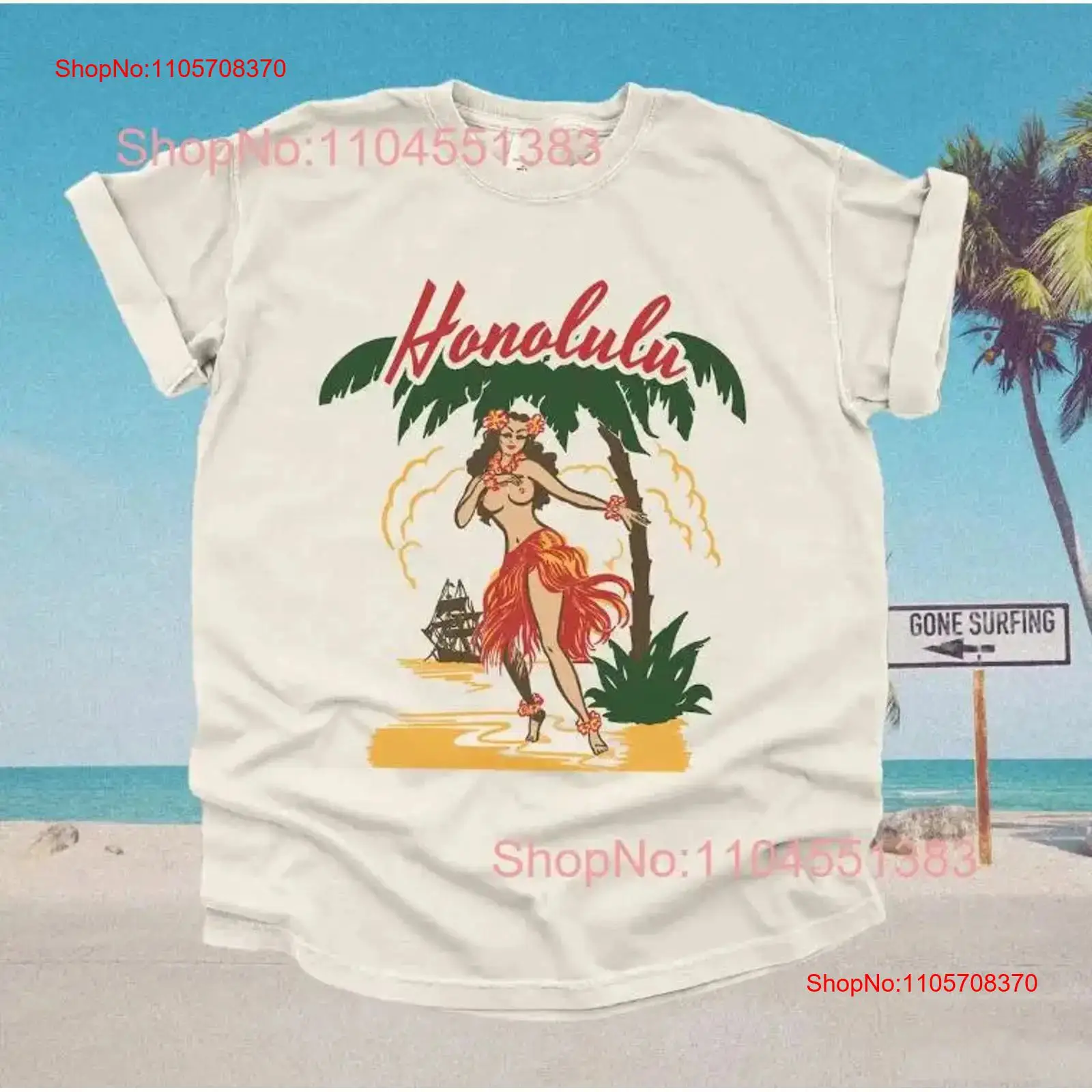 Mens Fashion In The 50S - Jaren '50 Honolulu Hawaiiaans T-shirt Retro