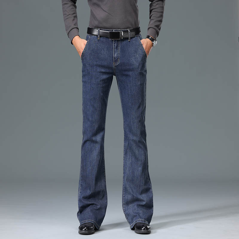 Men'S Fashion Jeans And Boots - Denim flared jeans voor heren, vintage