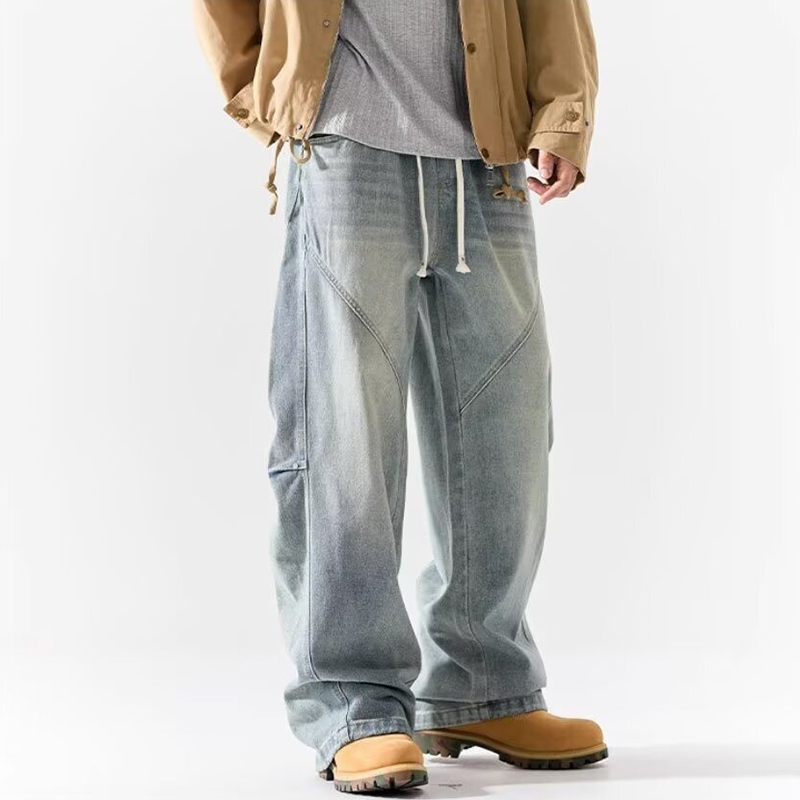 Men'S Fashion Jeans And Boots - Vintage herenbroek met rechte pijpen in