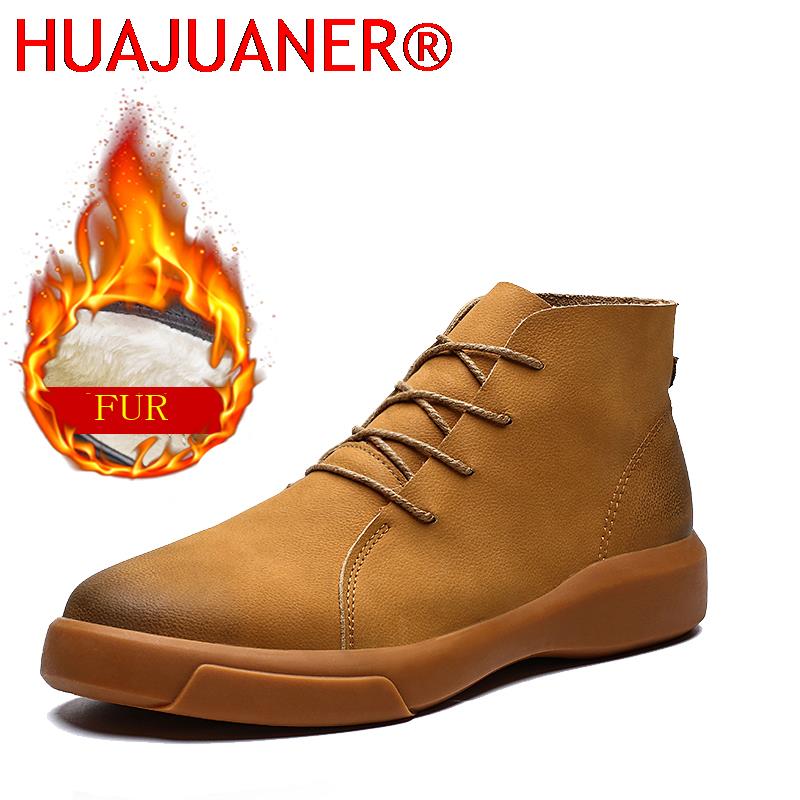 Mens Fashion Vintage - Luxe merk winter bont warme Chelsea