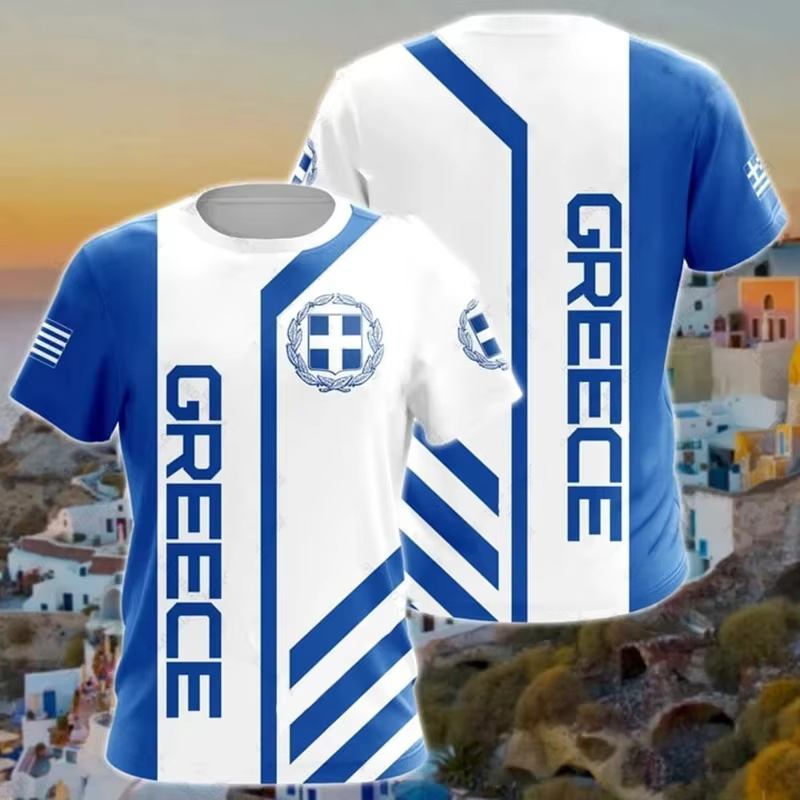 Griekenland Vlag Kaart 3D Gepr - Men'S Fashion Greece recensie en prijs
