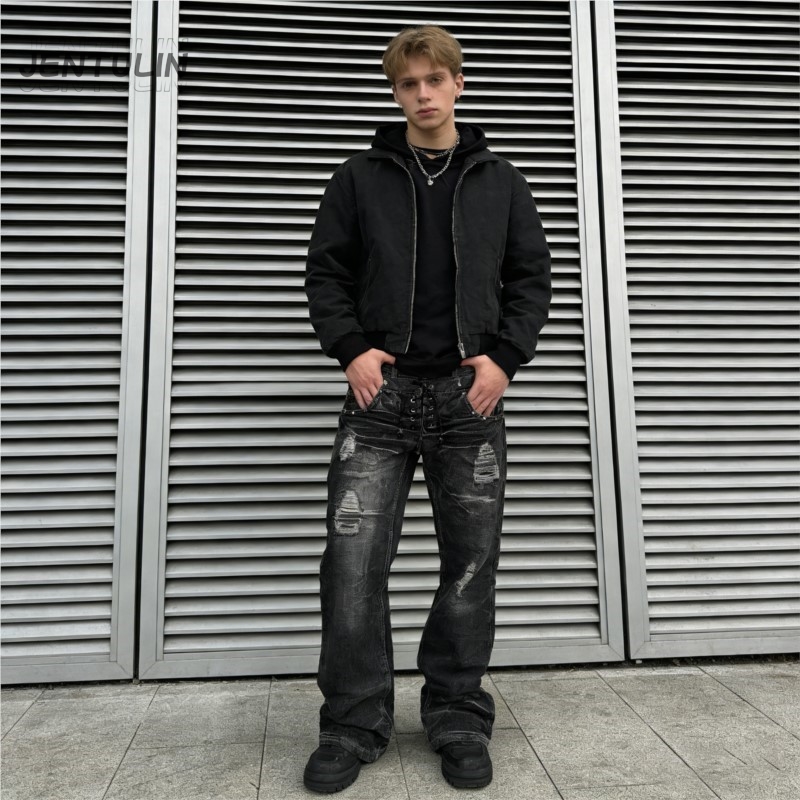 Y2K Retro Jeans, beschadigd ge - Men'S Fashion Jeans And Boots recensie en prijs