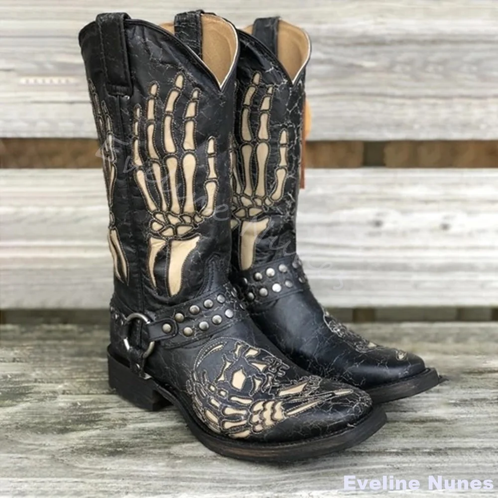 Skull Totem Westernlaarzen Dam - Belt Mens Fashion recensie en prijs