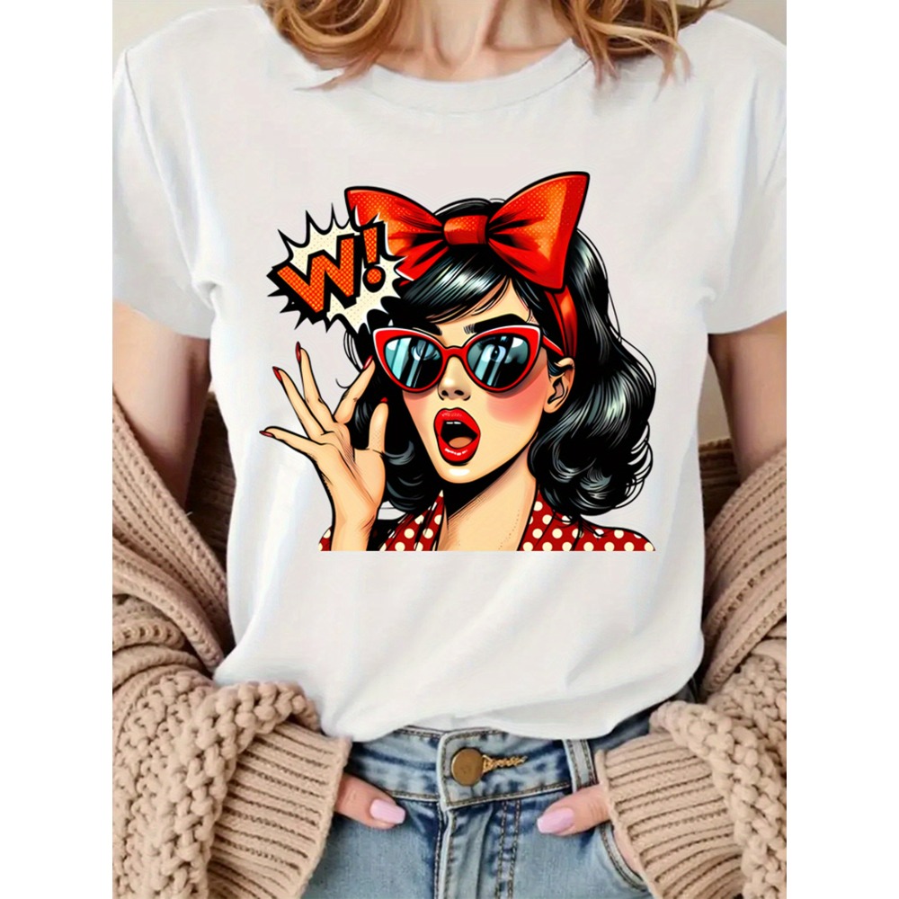Retro Pop Art Dames T-shirt me - Mens Fashion In The 50S recensie en prijs