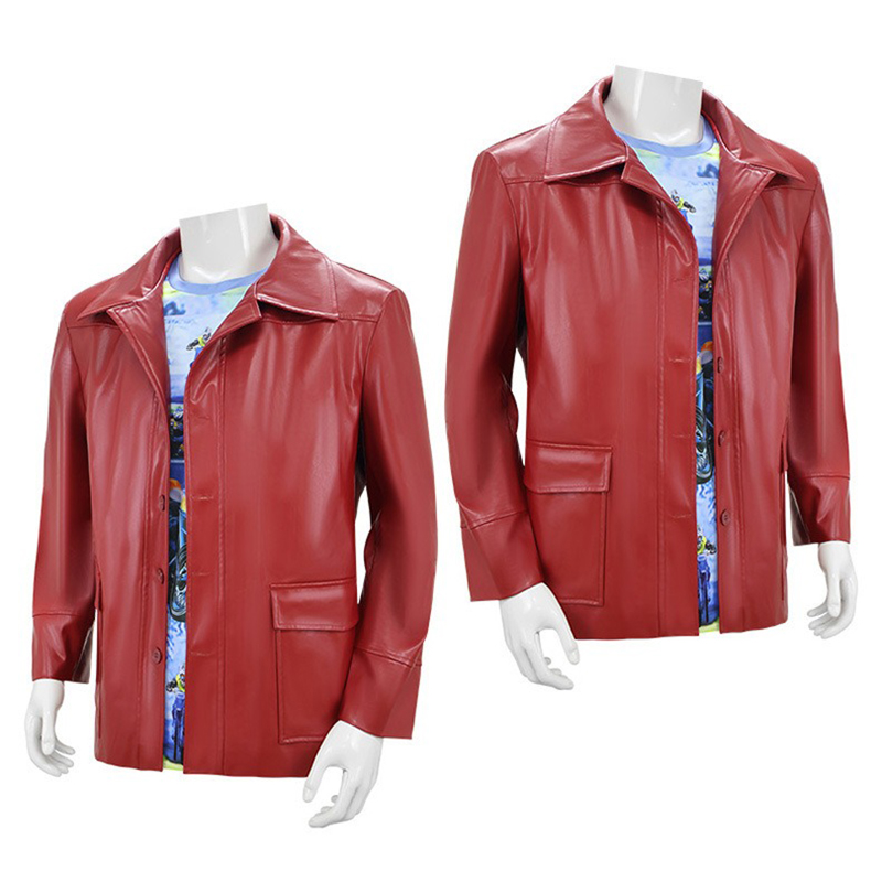 Mannen Rode Leren Jas Fight Cl - Men'S Fashion Leather Jacket recensie en prijs