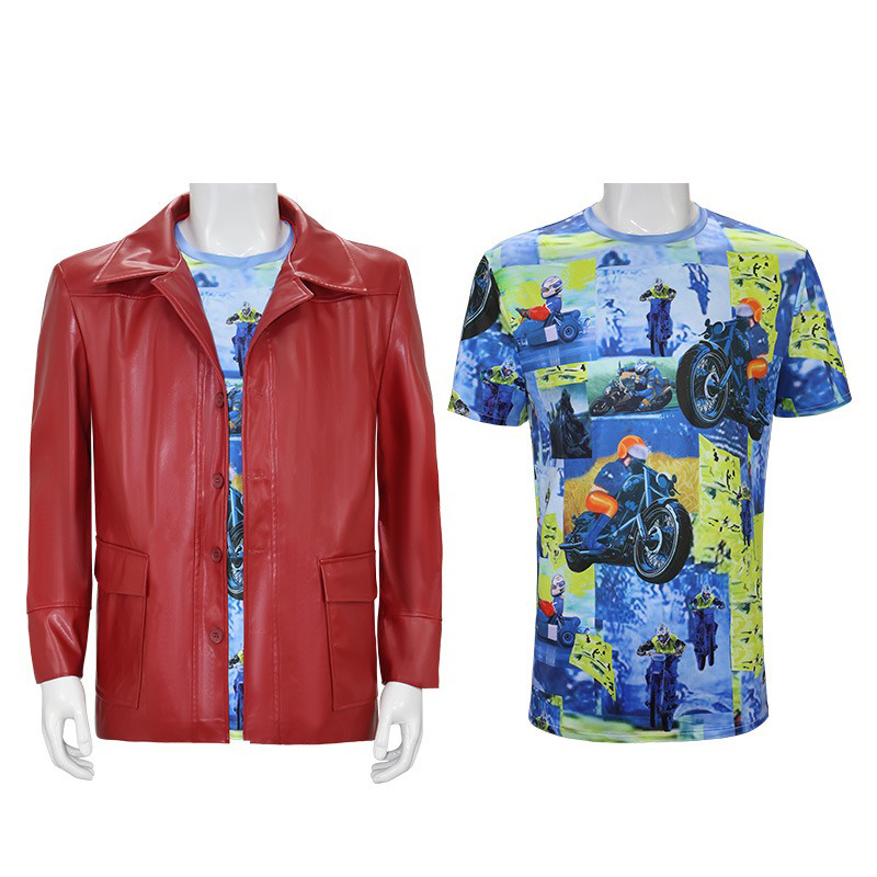 Mannen Rode Leren Jas Fight Cl - Men'S Fashion Leather Jacket recensie en prijs