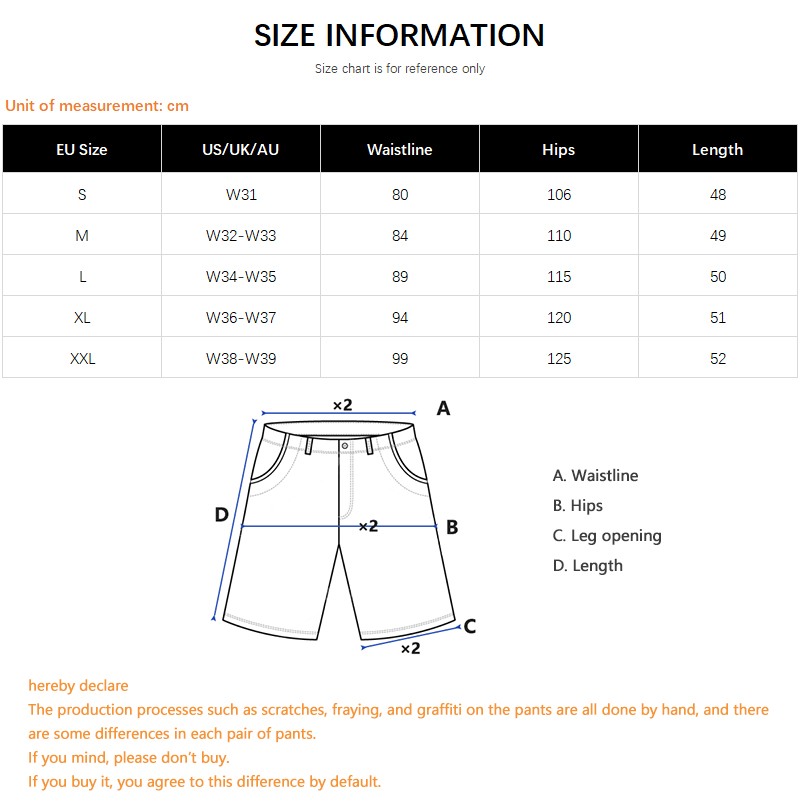 Hiphop streetwear denim shorts - Men'S Fashion Overalls recensie en prijs
