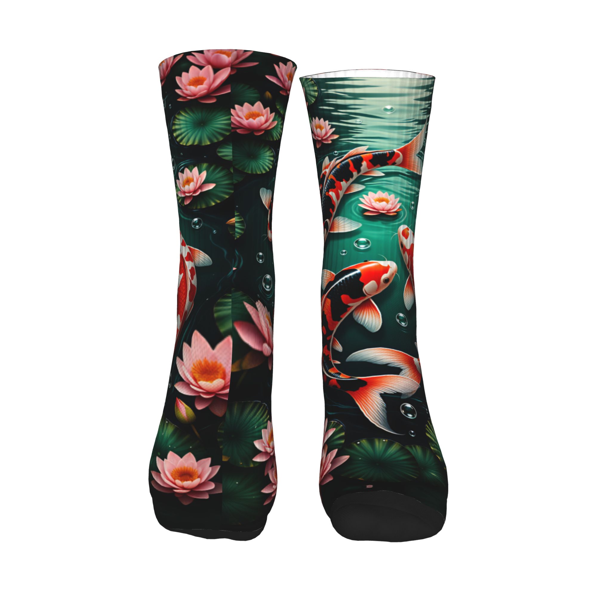 Drie Koi Lotus Dark Pond Feng  - Mens Fashion Dress recensie en prijs