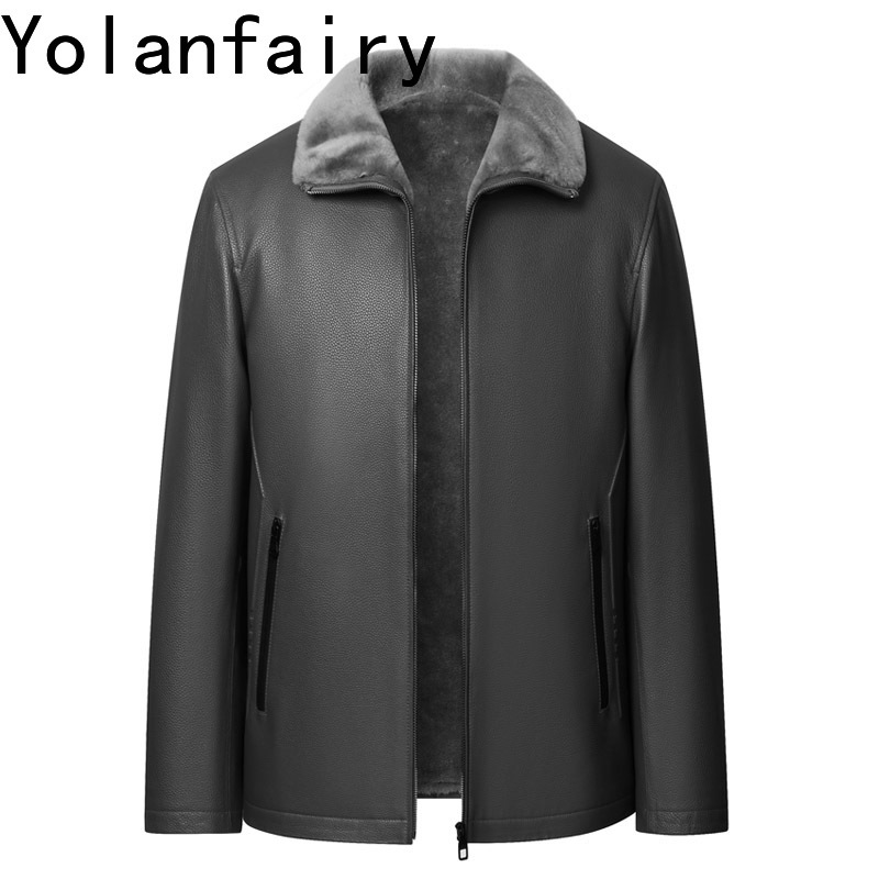 YOLANFAIRY Hoogwaardige Echt L - Men'S Fashion Leather Jacket recensie en prijs