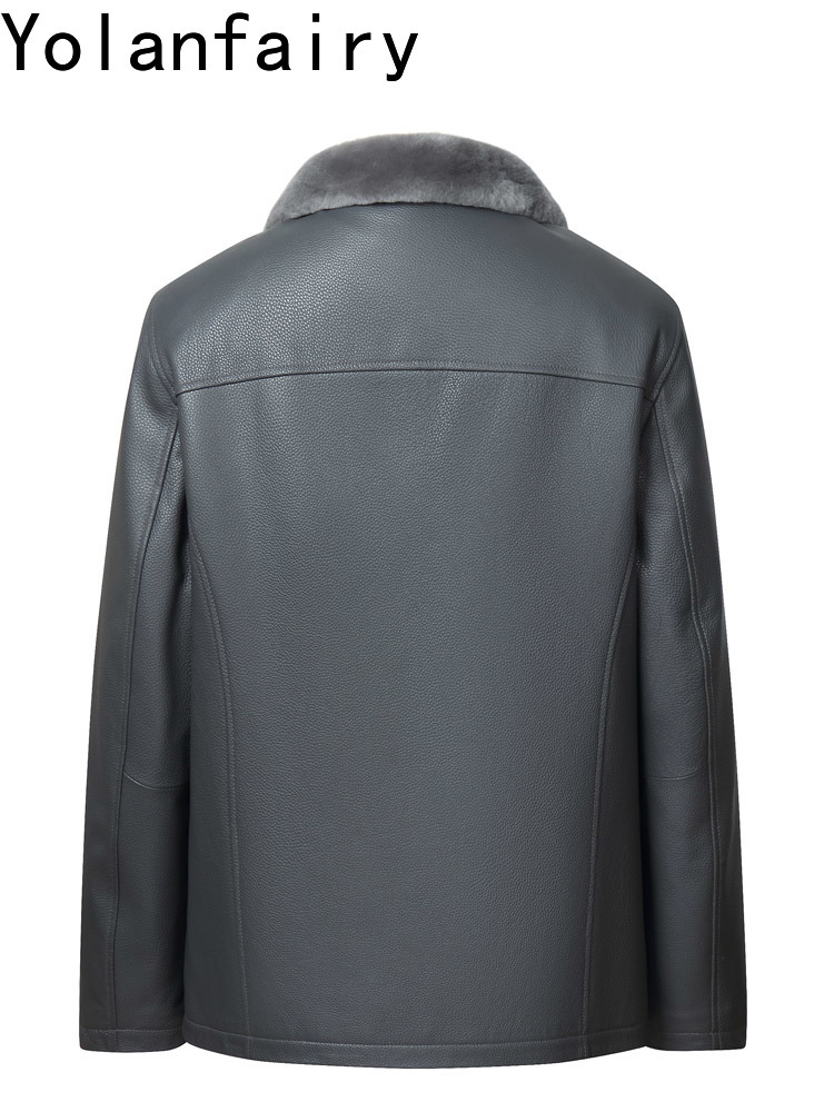 YOLANFAIRY Hoogwaardige Echt L - Men'S Fashion Leather Jacket recensie en prijs