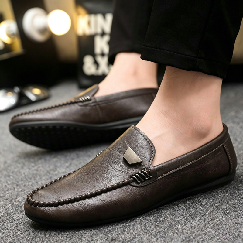 Britse stijl leren herenschoen - Men'S Fashion Loafers Shoes recensie en prijs