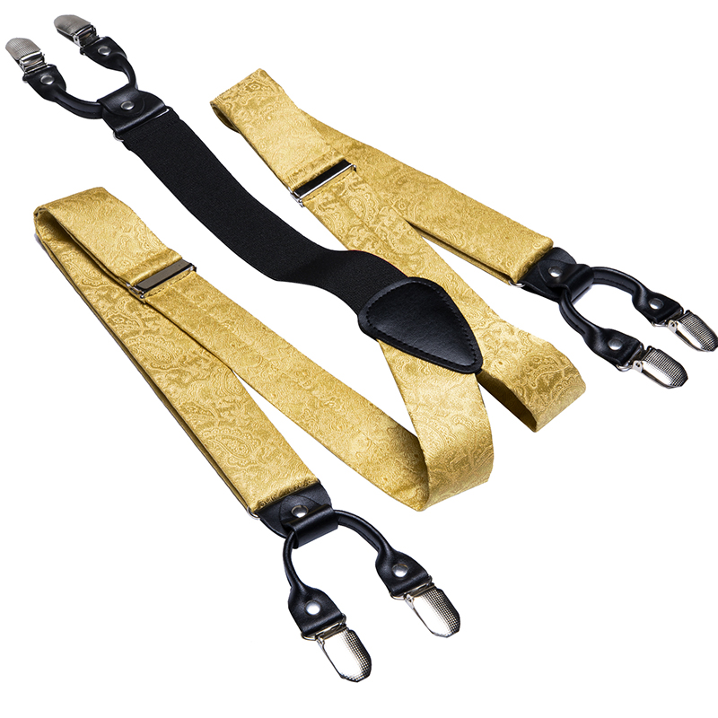 Hi-Tie Heren Bretels Set Leder - Suspenders Clip Men recensie en prijs