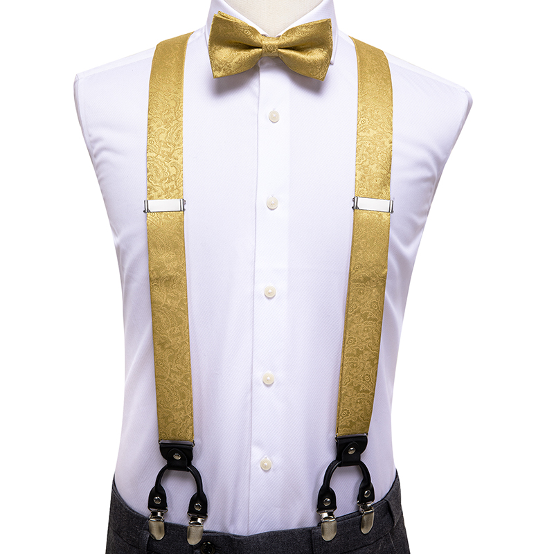 Hi-Tie Heren Bretels Set Leder - Suspenders Clip Men recensie en prijs