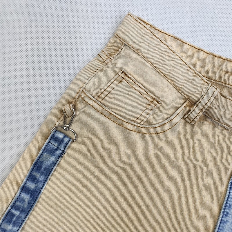 Kaki gesplitste blauwe jeans v - Men'S Fashion Khaki Pants recensie en prijs