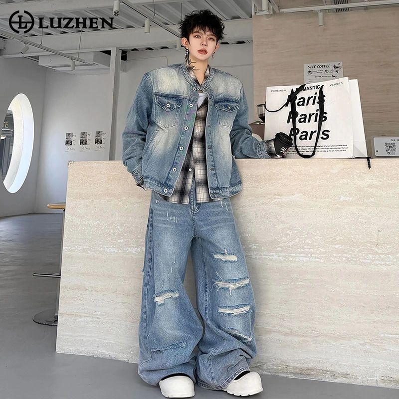 LUZHEN 2026 Herfst Vintage Gew - Mens Fashion Vintage recensie en prijs