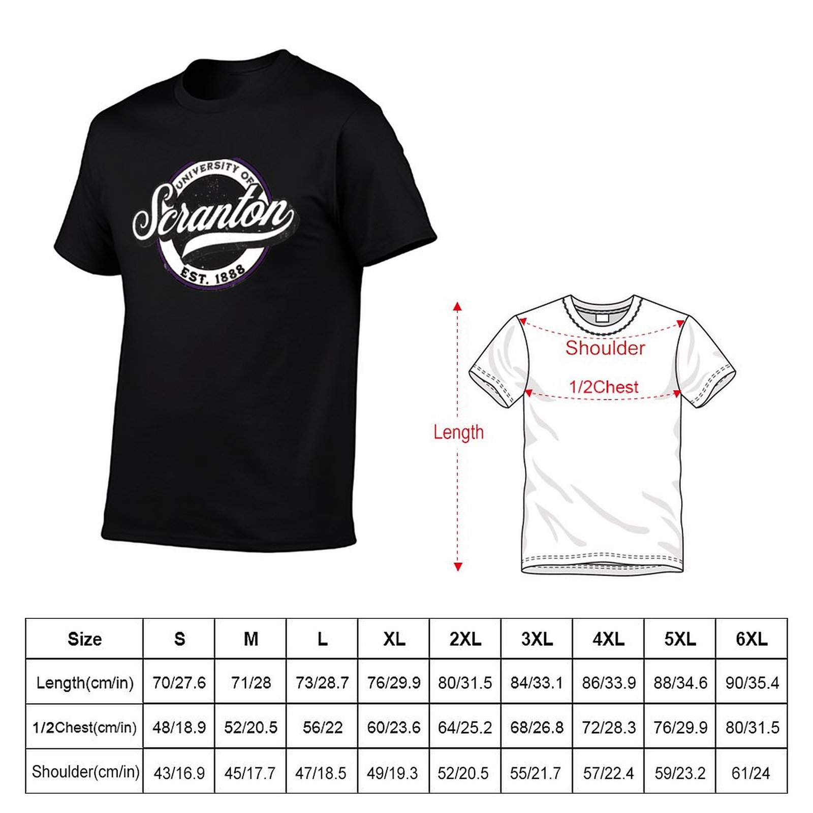 Universiteit van Scranton T-sh - Men'S Fashion University recensie en prijs