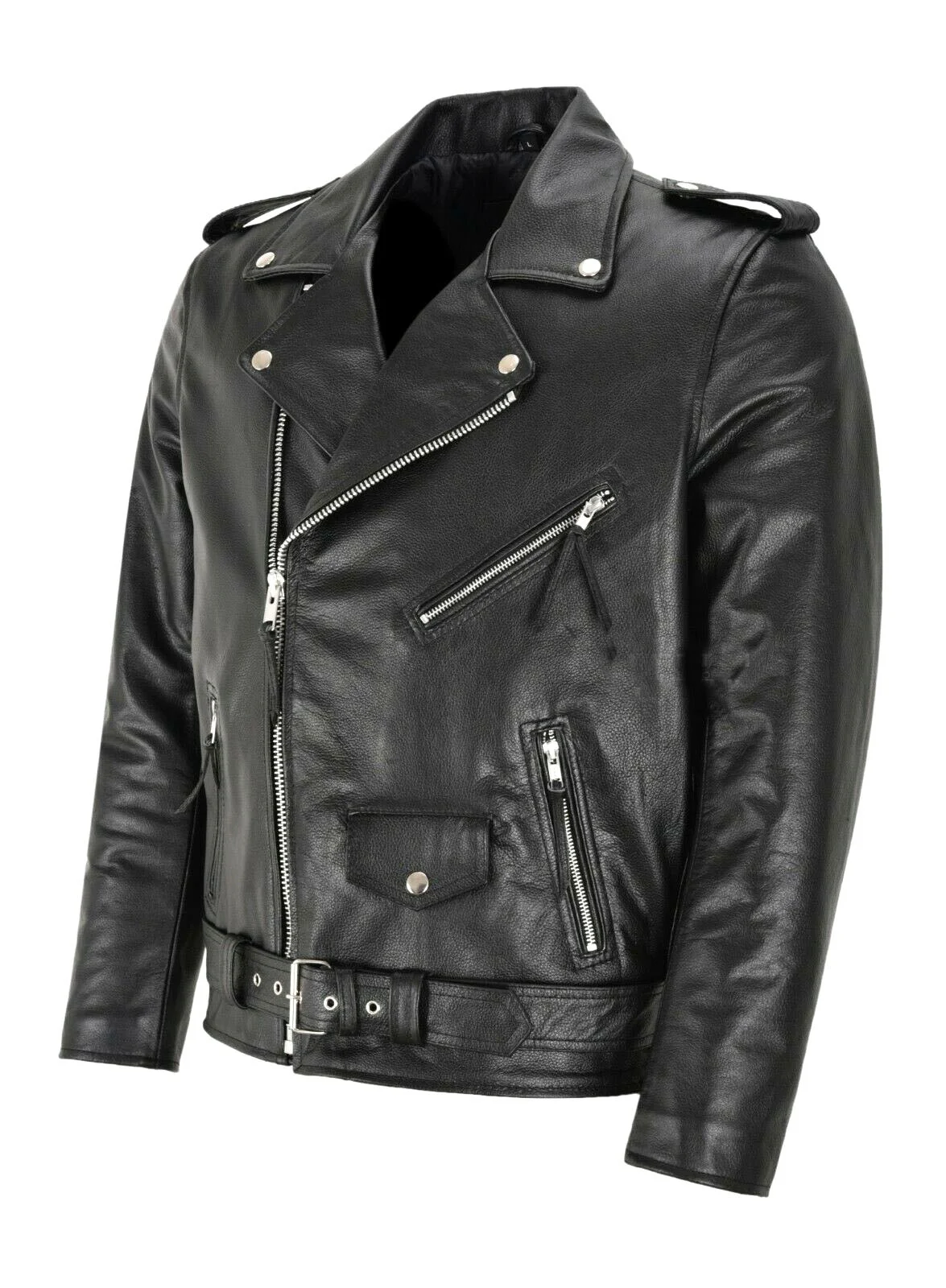 Herenmode leren jas, slim fit, - Men'S Fashion Leather Jacket recensie en prijs