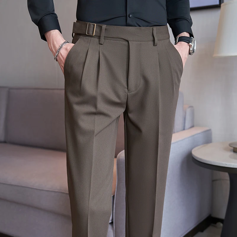 Marineblauwe herenpakbroek, wi - Men'S Fashion Khaki Pants recensie en prijs