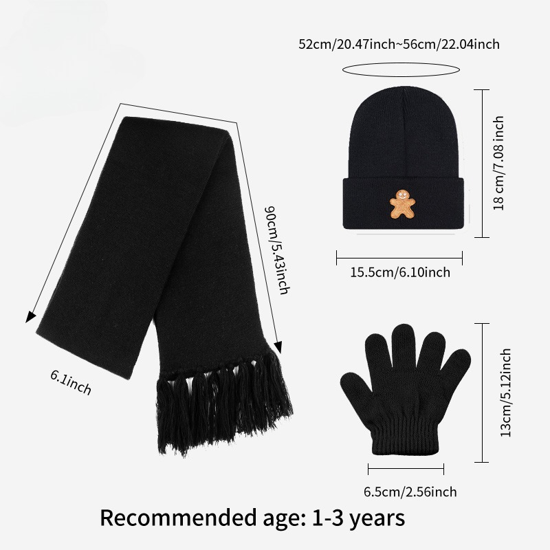 Zacht gebreide 3-delige set vo - Men'S Fashion Gloves recensie en prijs