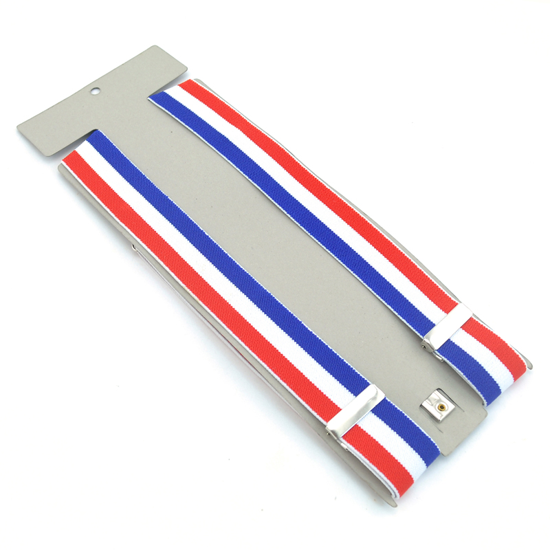 Nieuwe 3,5 cm brede 6 strepen  - Suspenders Clip Men recensie en prijs