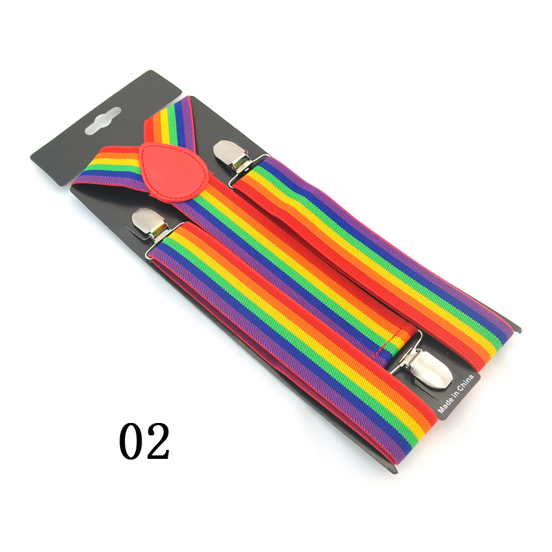 Nieuwe 3,5 cm brede 6 strepen  - Suspenders Clip Men recensie en prijs