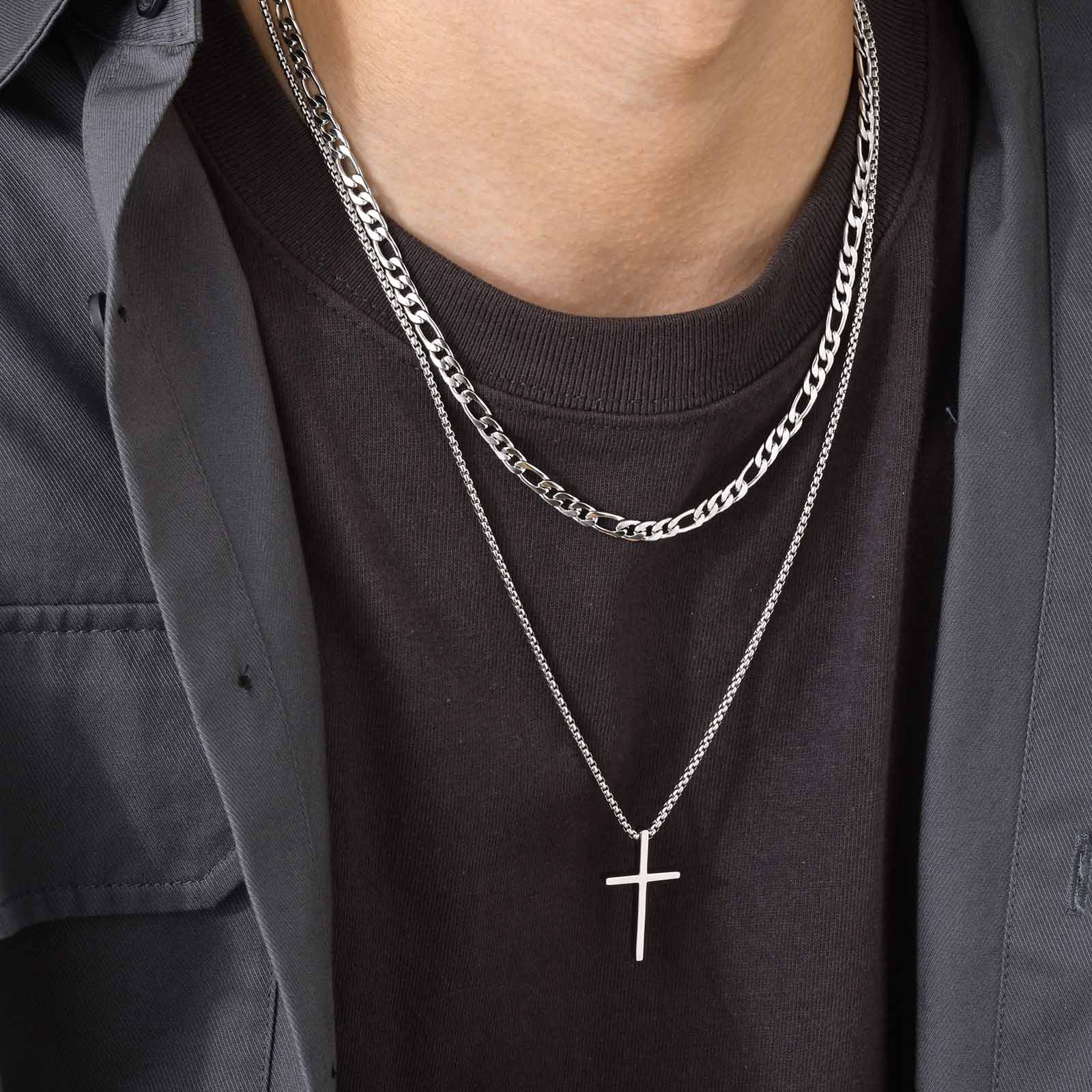 Trendy kruisketting voor heren - Mens Fashion In The 50S recensie en prijs