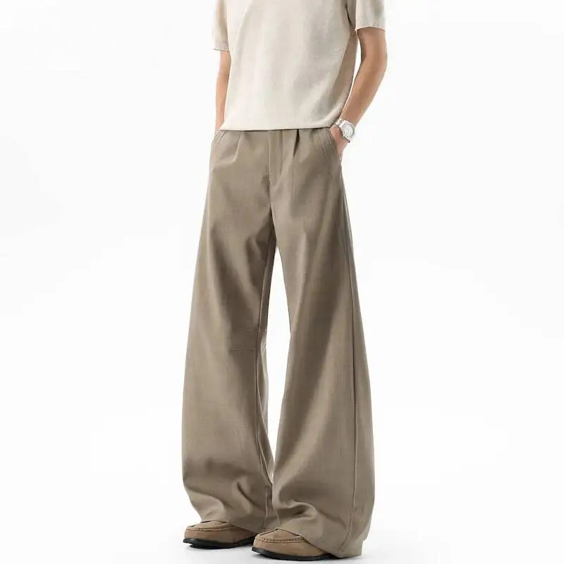 Kaki Vintage Geplooide Herenpa - Men'S Fashion Khaki Pants recensie en prijs