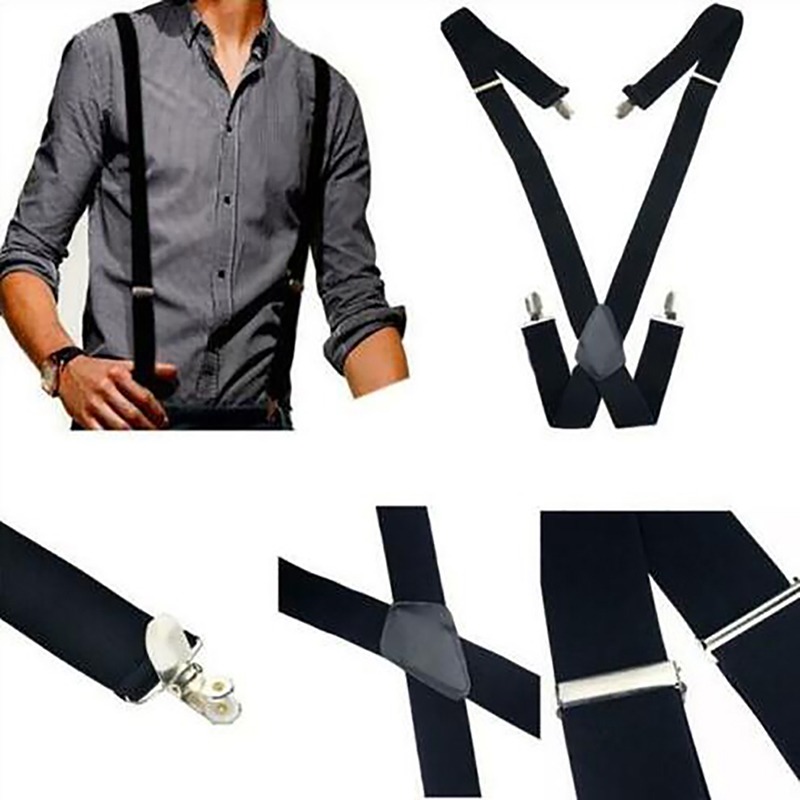 4 clips 2,5/3,5 cm breed manne - Suspenders Clip Men recensie en prijs