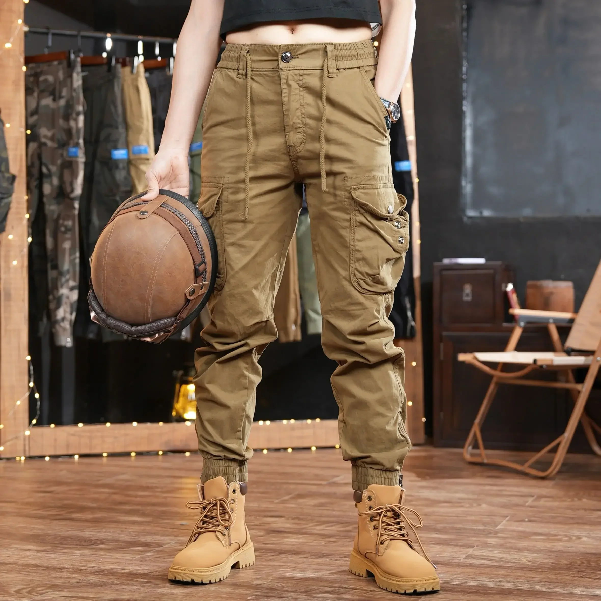 Multi Pocket Outdoor Broek Man - Men'S Fashion Khaki Pants recensie en prijs